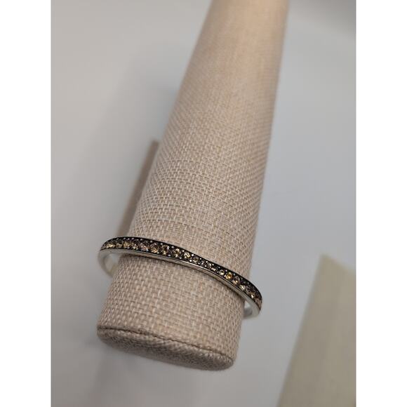 Brighton "LIGHT HEARTED" Swarovski Crystal Wavy Bangle Bracelet - Picture 7 of 8